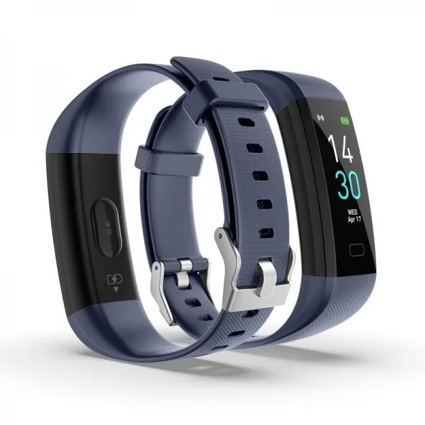 S5 Bluetooth Heart Rate Monitor All-Day Activity Tracker IP68 Waterproof Smart Bracelet - Blue