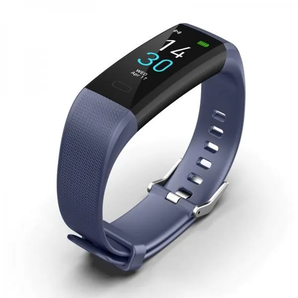 S5 Bluetooth Heart Rate Monitor All-Day Activity Tracker IP68 Waterproof Smart Bracelet - Blue