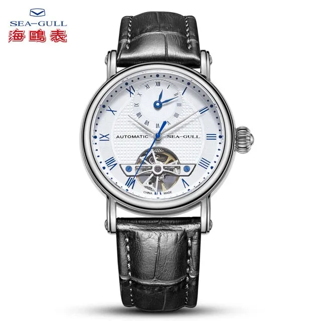 Sea-Gull Automatic with dual time. Six o'clock Flywheel complication 50m Calibre ST2510 Model :819.11.6041