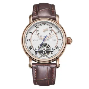 Sea-Gull Automatic with dual time. Six o'clock Flywheel complication 50m Calibre ST2510 Model :819.11.6041