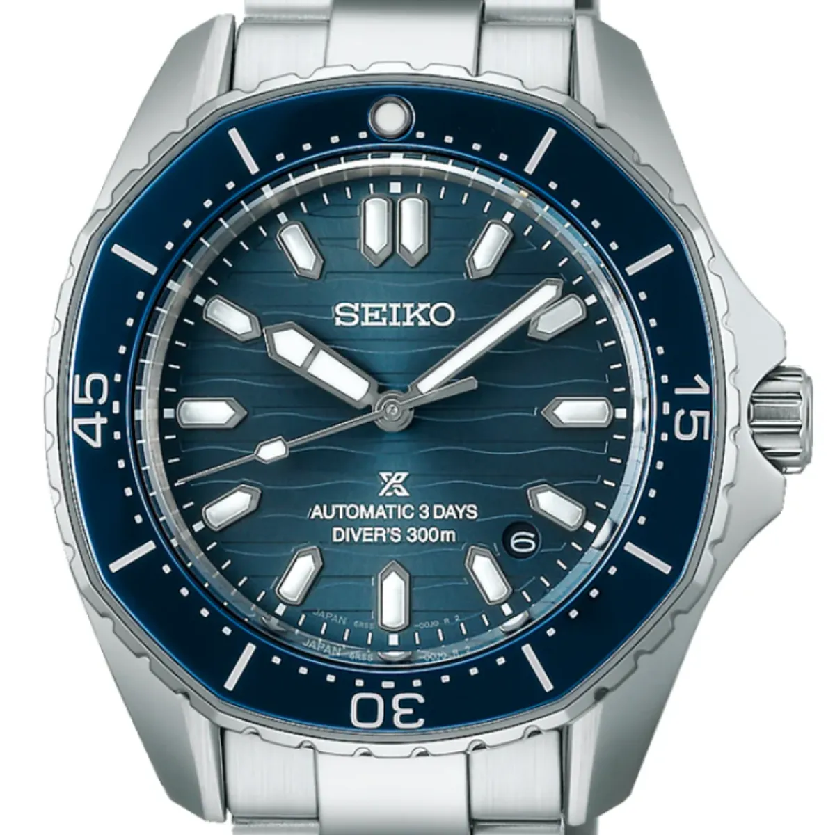 Seiko Prospex SPB483J1 SPB483 SPB483J Polygonal in Coastline-Cobalt Blue Dial Divers Men's Watch