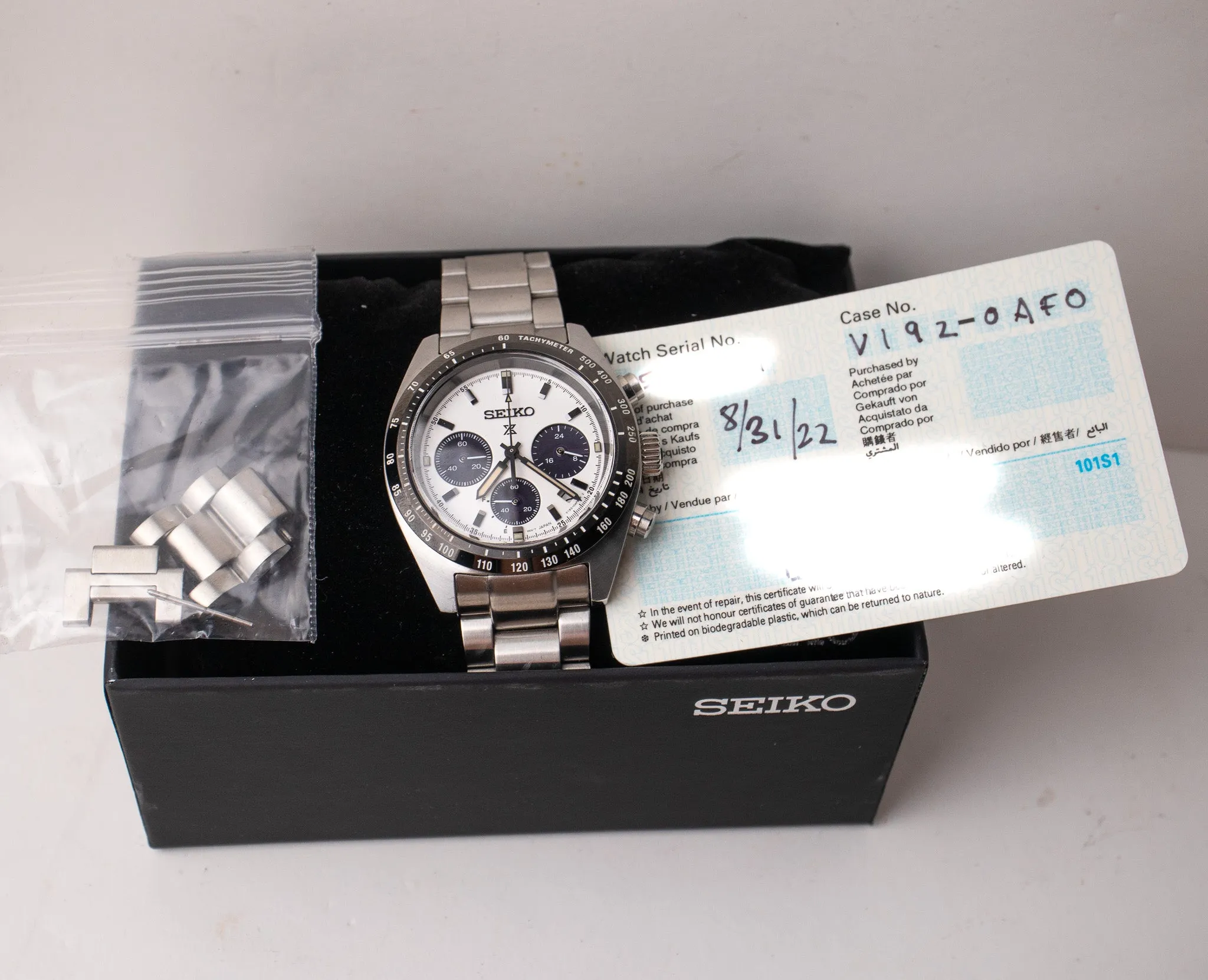 Seiko Prospex Speedtimer Solar SSC813
