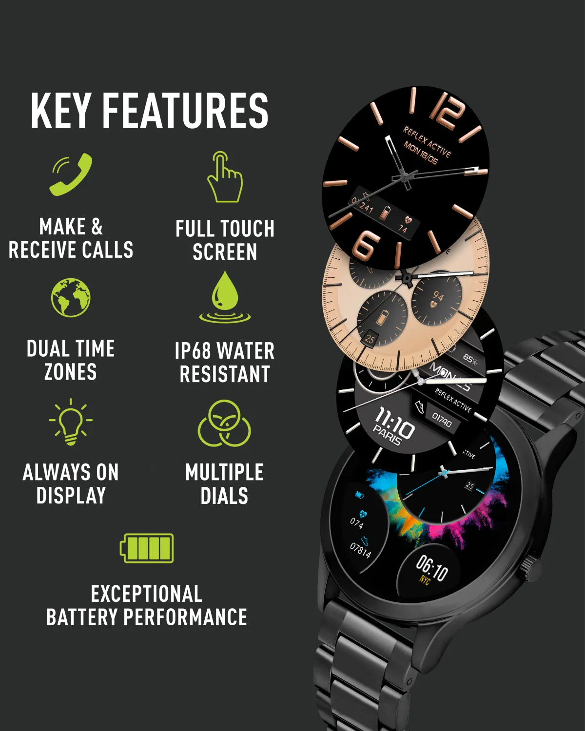 Series 31 Amoled Black Smart Watch