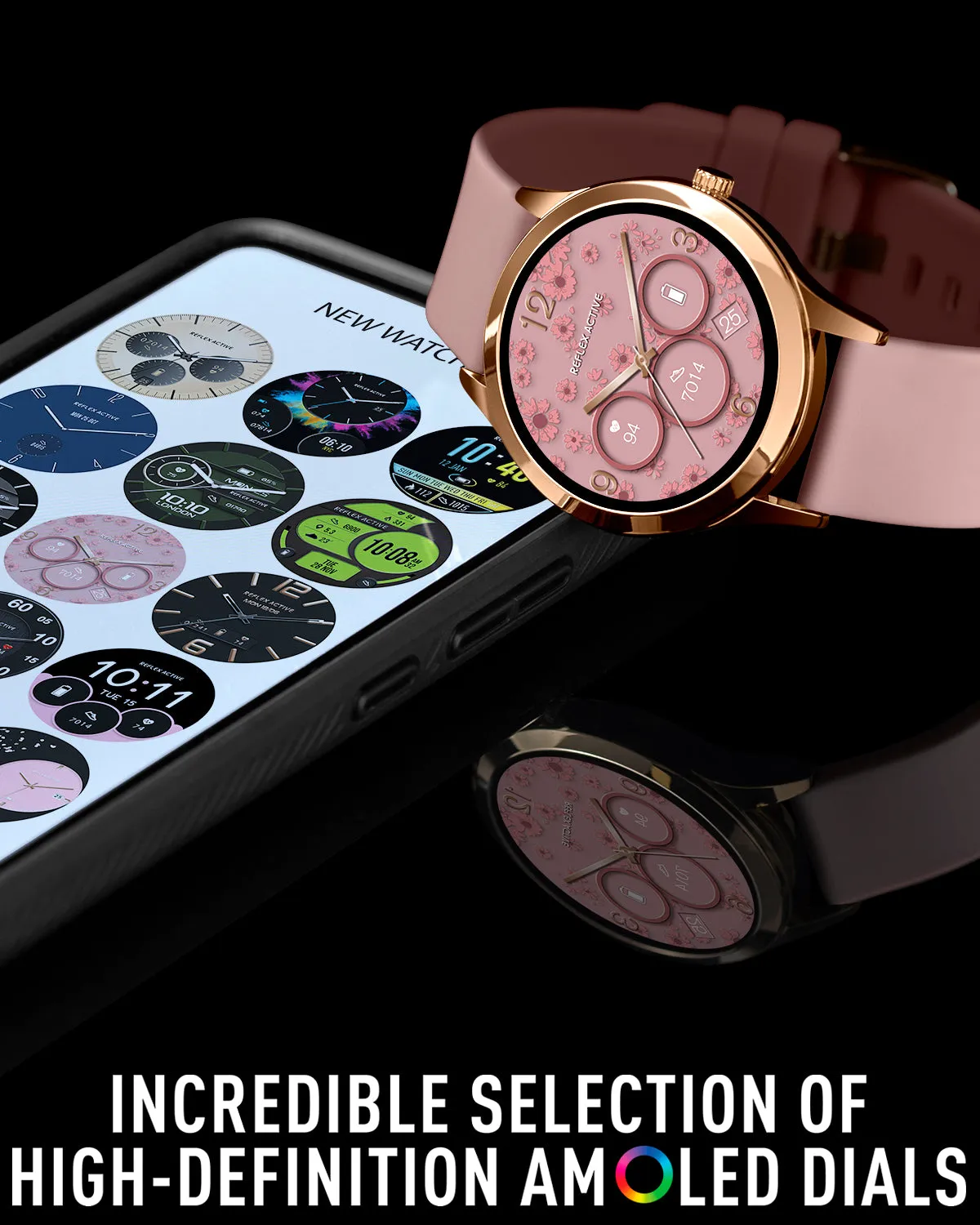 Series 31 Pink Silicone Amoled Smart Watch