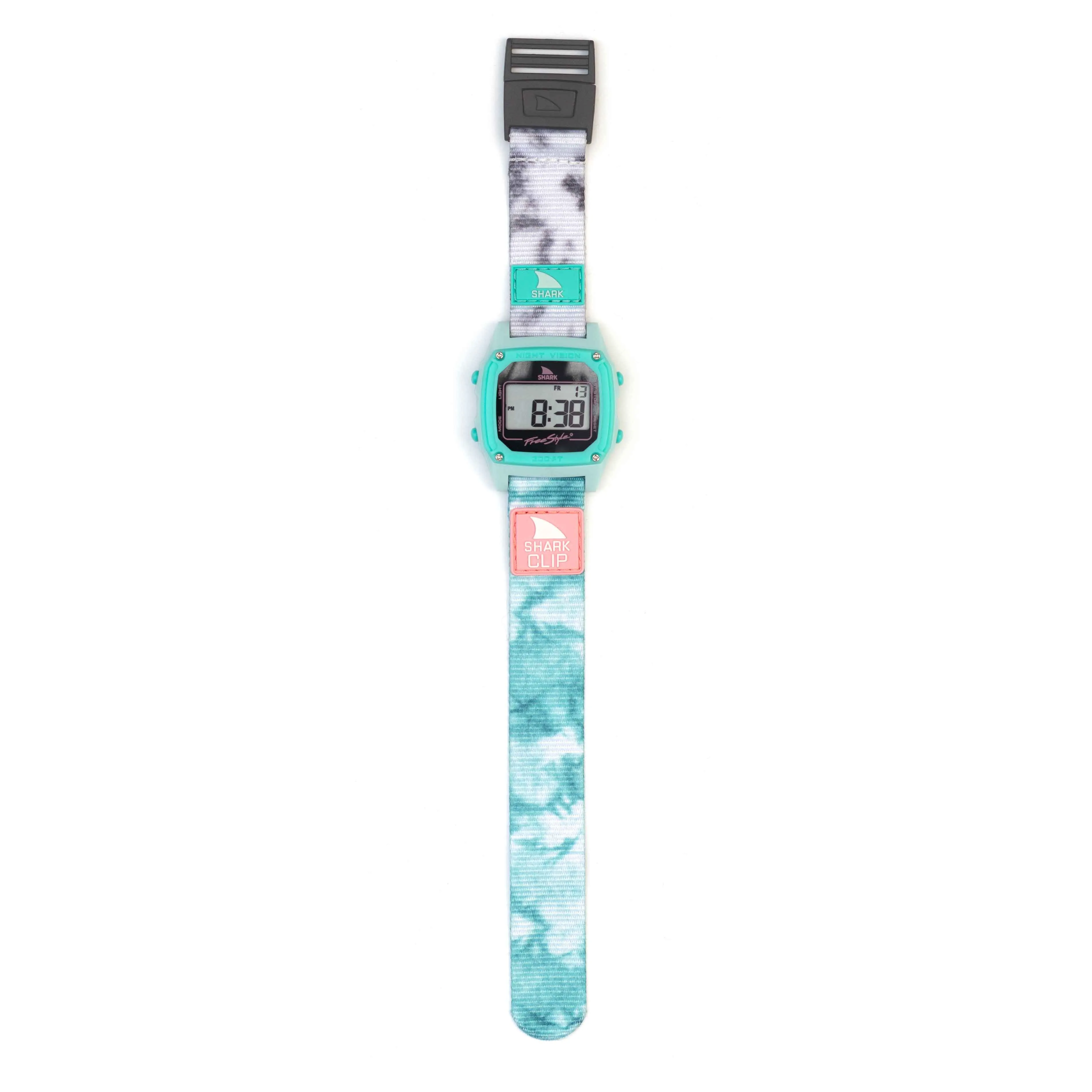 SHARK CLASSIC CLIP TIE DYE AQUA CLOUD