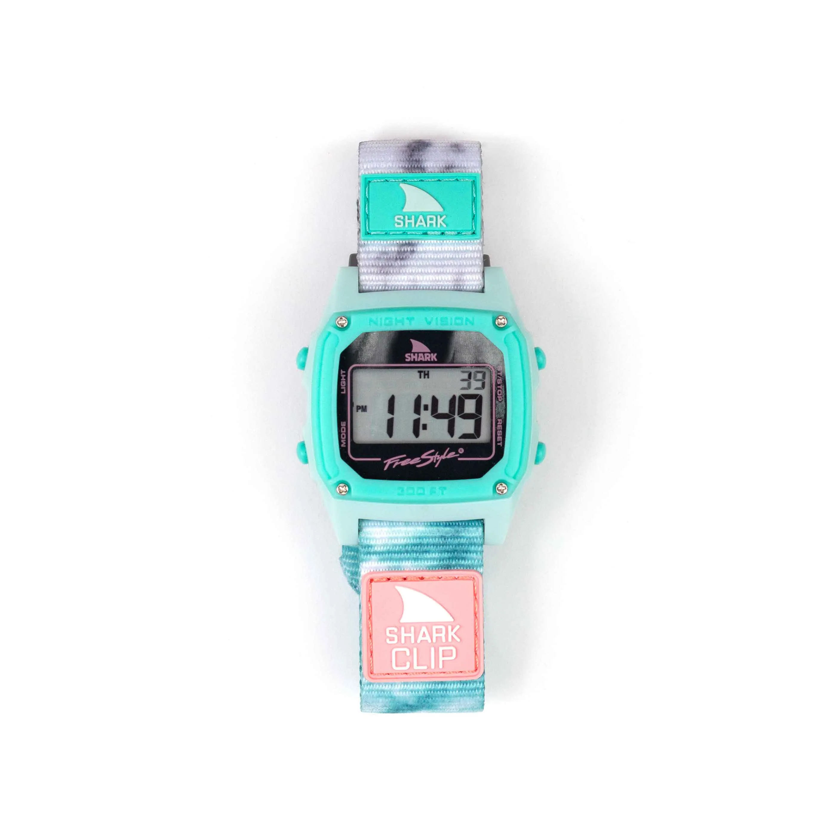 SHARK CLASSIC CLIP TIE DYE AQUA CLOUD