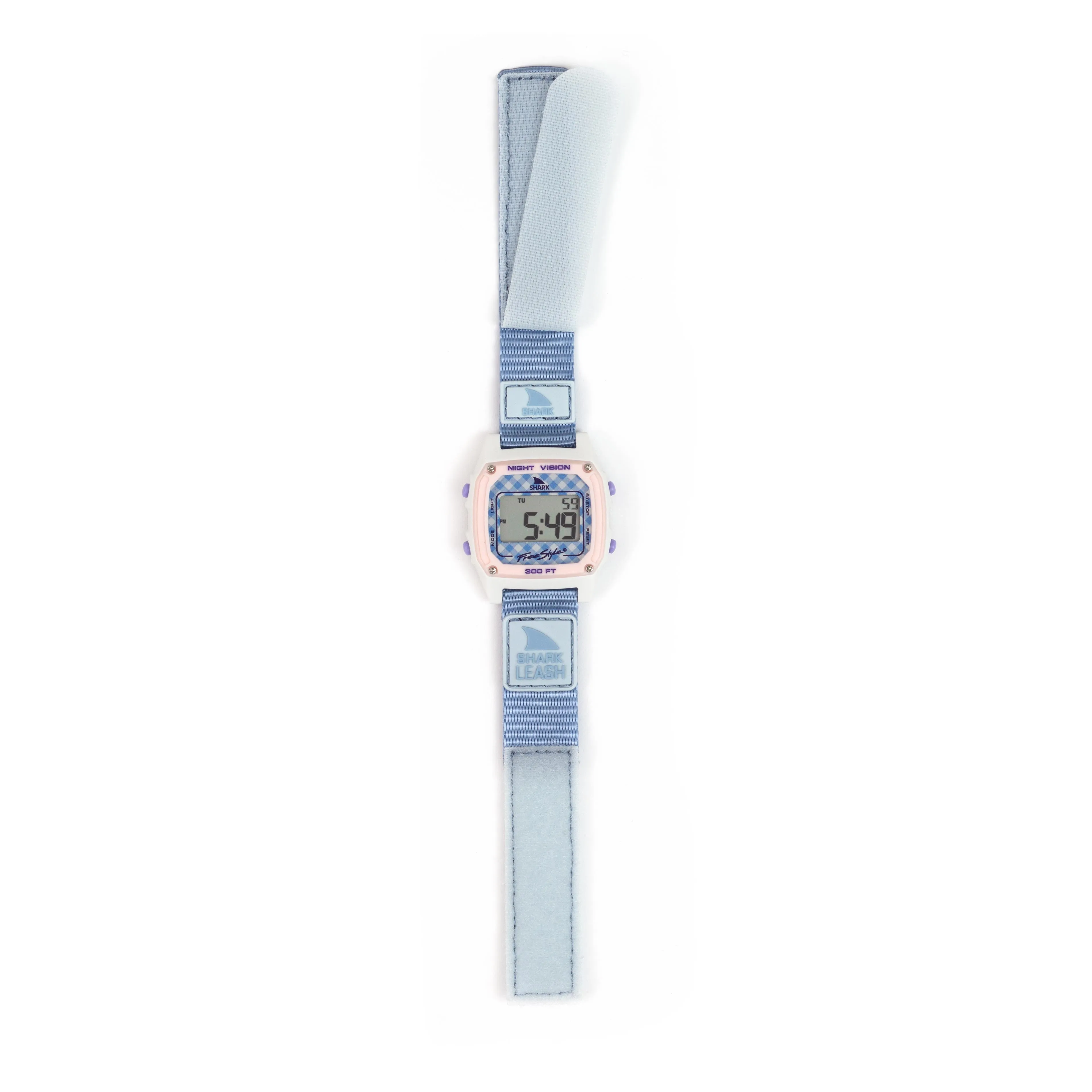 SHARK CLASSIC LEASH GINGHAM BLUE