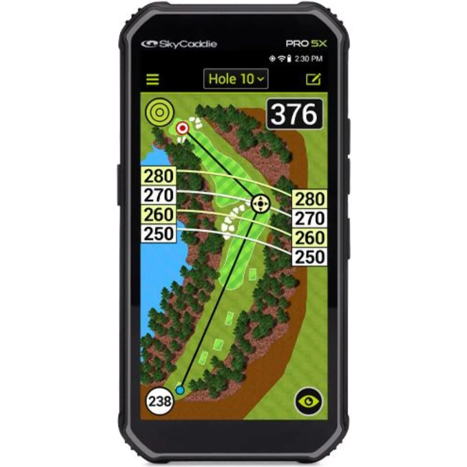 SkyCaddie Pro 5X Tourbook Handheld GPS Rangefinder (2024)   Multi-Tool & Club Covers