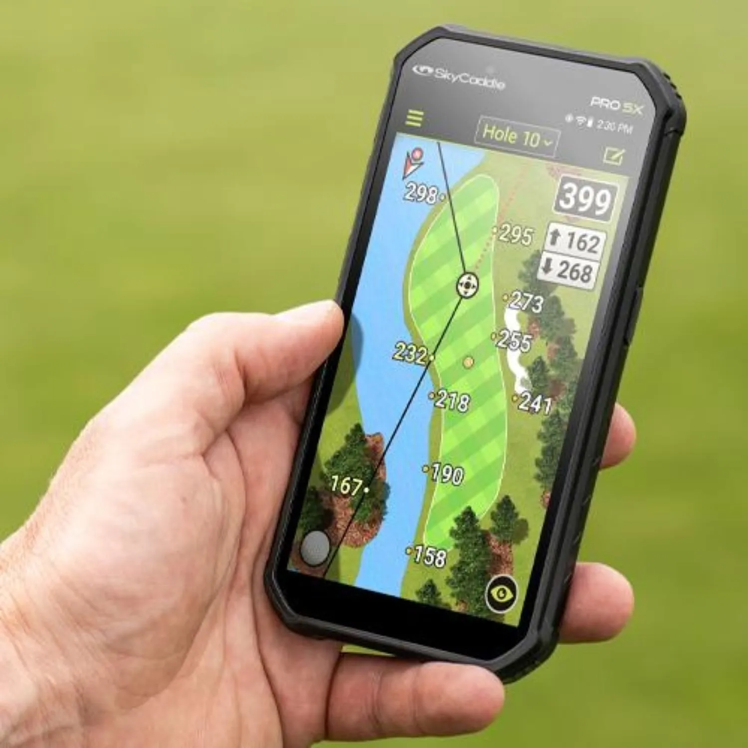 SkyCaddie Pro 5X Tourbook Handheld GPS Rangefinder (2024)   Multi-Tool & Club Covers