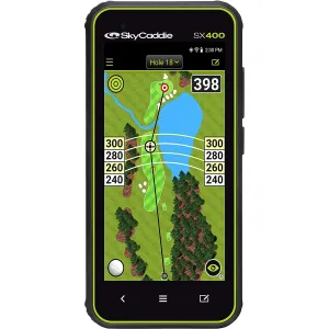 SkyCaddie SX400 Handheld Golf GPS with 4" Touch Display - Black