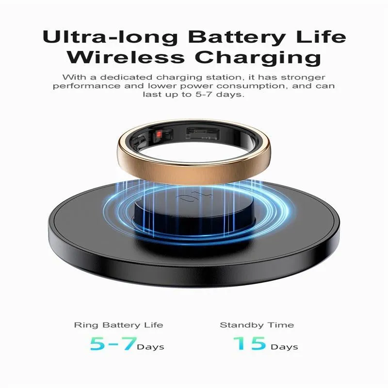 Smart Ring Heart Rate Blood Oxygen Sleep Sports Size 9