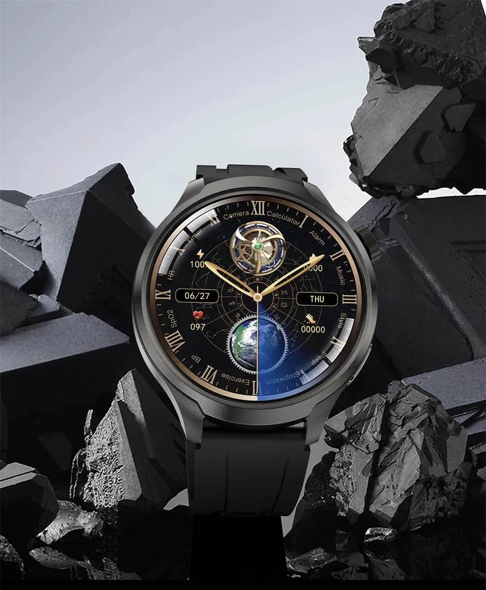 Smart Watch For HUAWEI Outdoor Sports  Men AMOLED Screen NFC GPS Compass Heart rate Waterproof Bluetooth Call SmartWatch