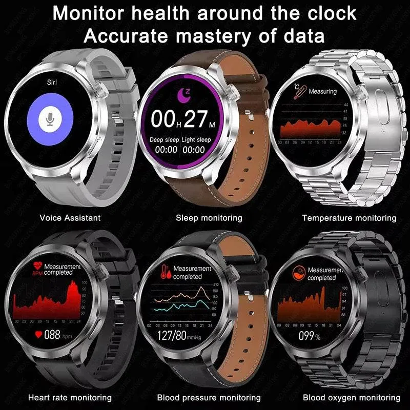 Smart Watch For HUAWEI Outdoor Sports  Men AMOLED Screen NFC GPS Compass Heart rate Waterproof Bluetooth Call SmartWatch