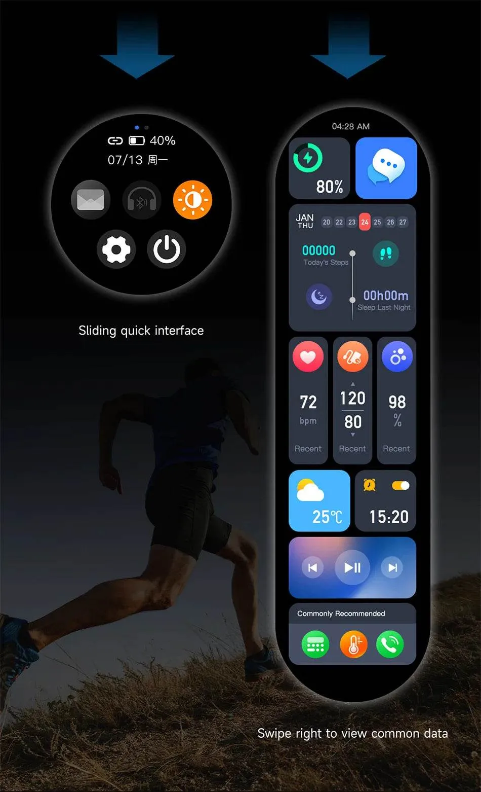 Smart Watch For HUAWEI Outdoor Sports  Men AMOLED Screen NFC GPS Compass Heart rate Waterproof Bluetooth Call SmartWatch