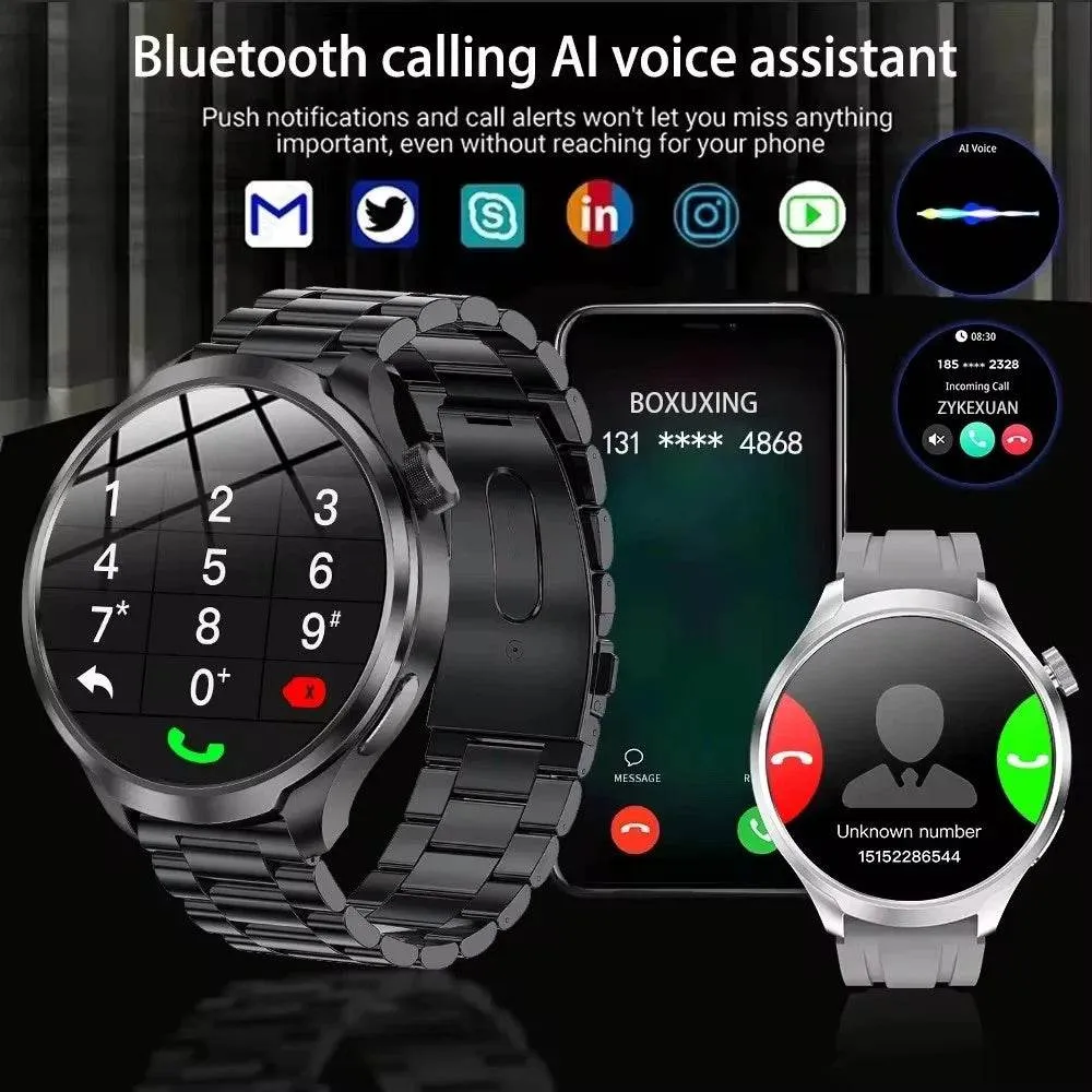Smart Watch For HUAWEI Outdoor Sports  Men AMOLED Screen NFC GPS Compass Heart rate Waterproof Bluetooth Call SmartWatch
