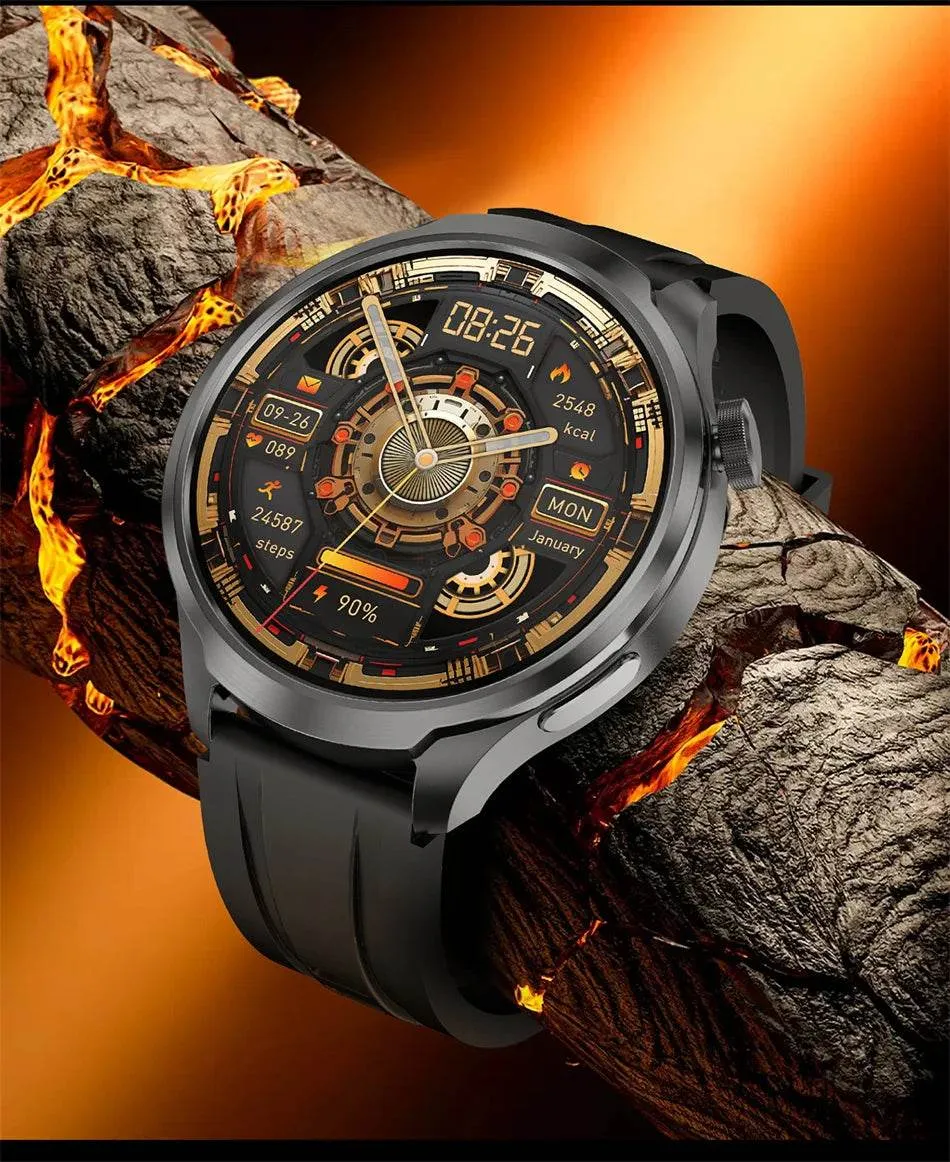 Smart Watch For HUAWEI Outdoor Sports  Men AMOLED Screen NFC GPS Compass Heart rate Waterproof Bluetooth Call SmartWatch