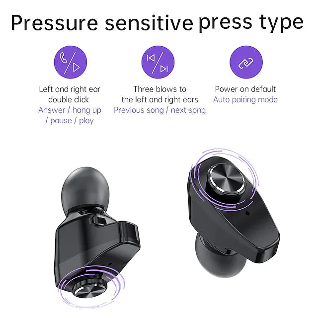 Smart Watch with Earbuds 1.28 inch Waterproof Bluetooth Fitness Watch
