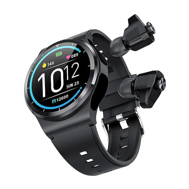 Smart Watch with Earbuds 1.28 inch Waterproof Bluetooth Fitness Watch