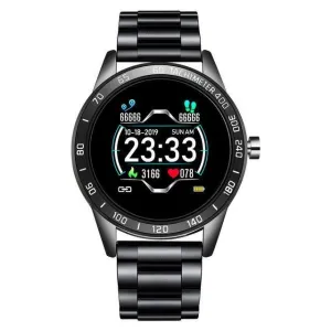 Stainless Steel Mens Heart Rate Blood Pressure Smartwatch