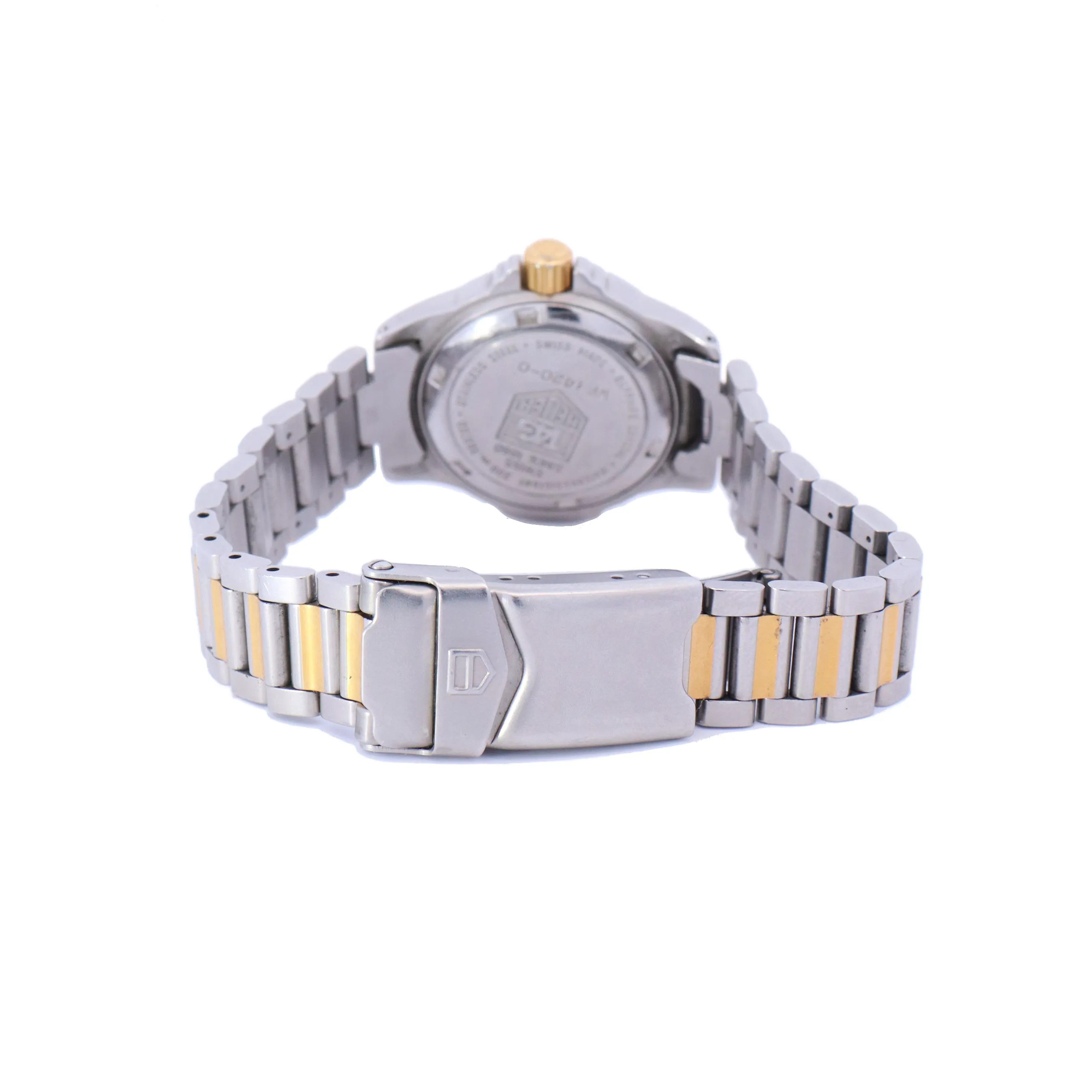Tag Heuer 4000 Yellow Gold and Stainless Steel 28mm White Stick Dial Watch | Ref# WF1420