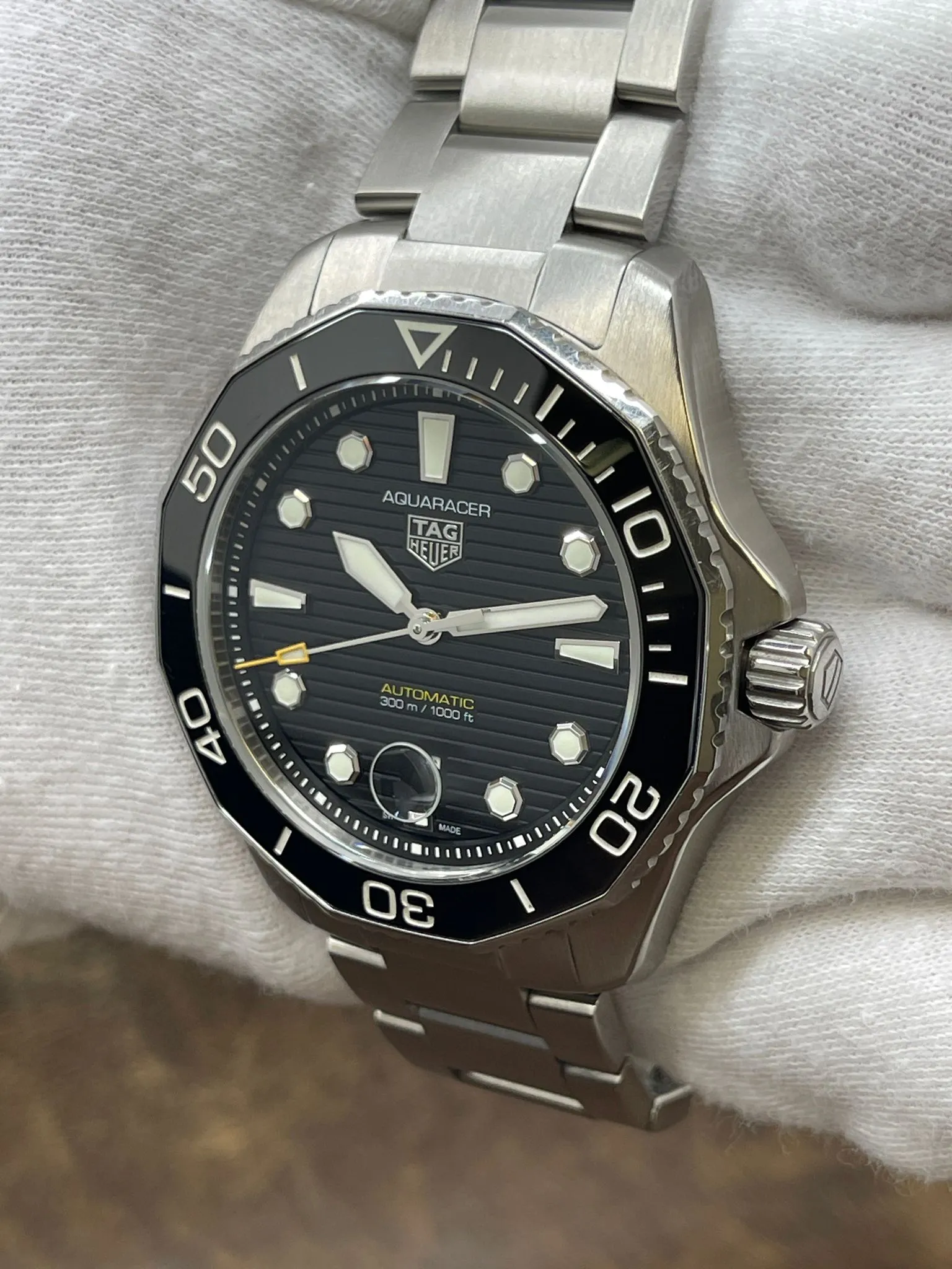 TAG Heuer Aquaracer 300M Professional WBP201A Black Dial Automatic Men's Watch