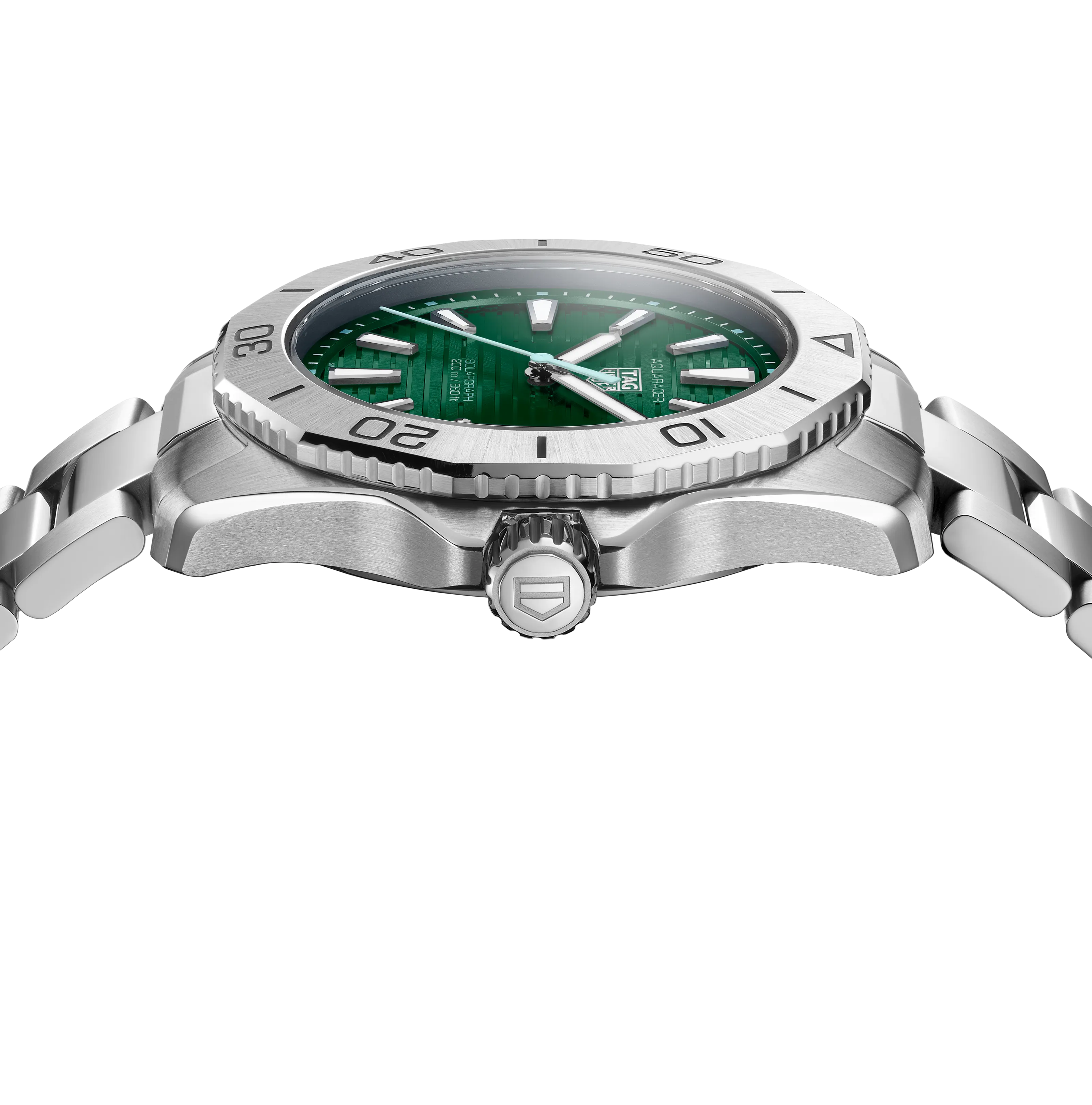 TAG Heuer Aquaracer Professional 200 Solargraph Watch with Green Dial