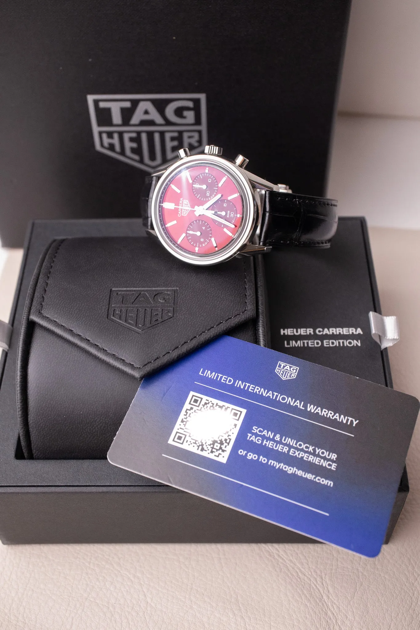 Tag Heuer Carrera Chronograph 39 Red CBK221G.FC6479