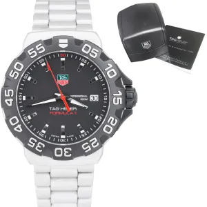 Tag Heuer Formula 1 Stainless Steel Black Quartz 41mm Date Watch WAH1110.BA0858