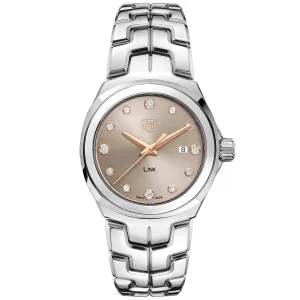 TAG Heuer Link Ladies' Quartz Movement Light Taupe Dial Watch