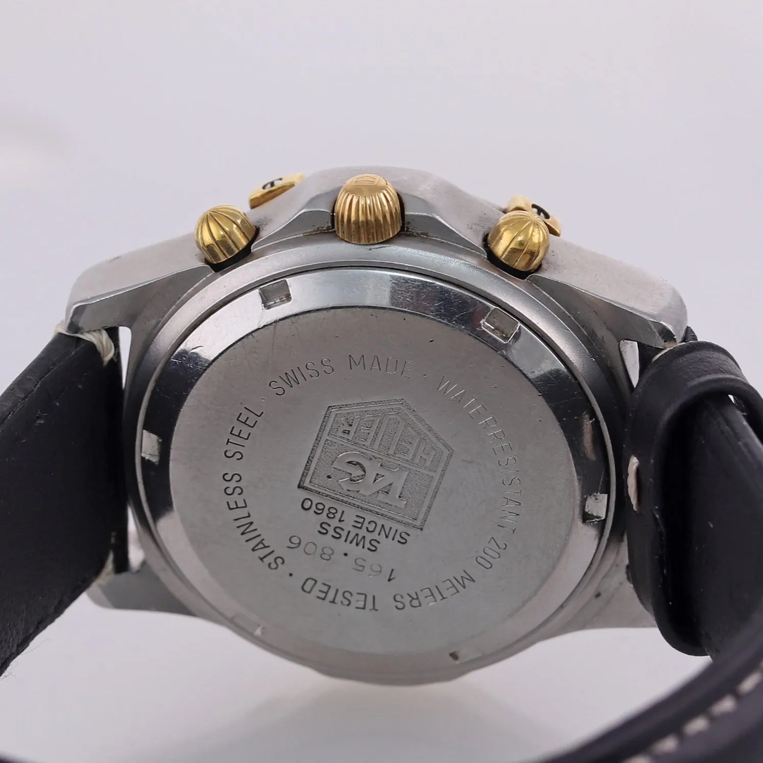 Tag Heuer Professional 2000 Automatic Chronograph Steel Gold Tone 165.806 Watch