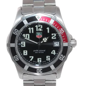 Tag Heuer Professional 37mm White Steel Red Coke Quartz Watch WM1111.BA0317
