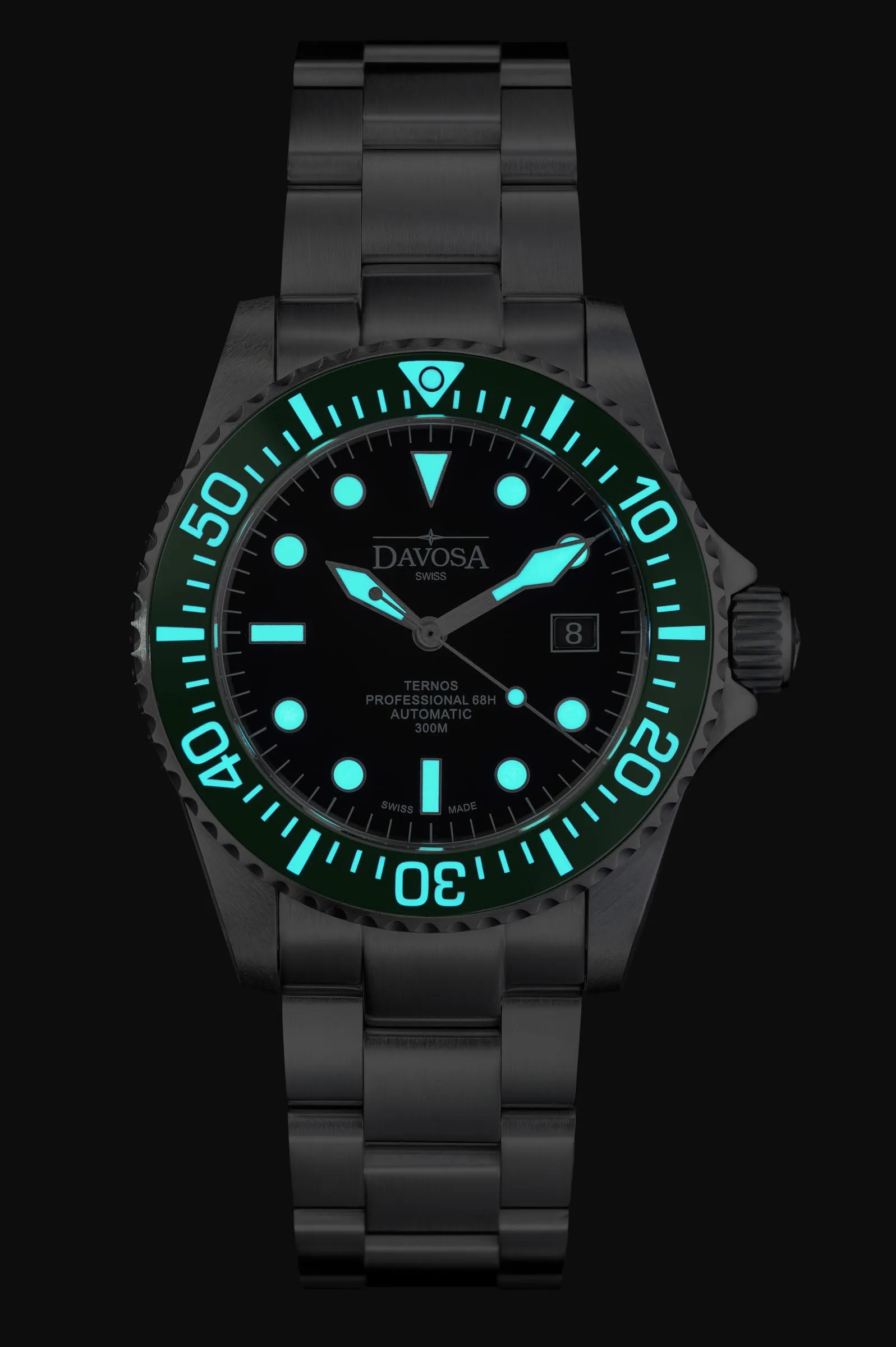 Ternos Professional 68h Automatic 300m Green Black Diving Watch 16153807