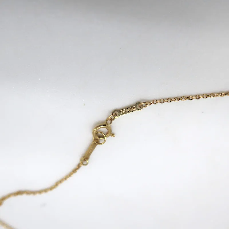 Tiffany & Co. Elsa Peretti Open Heart Station Necklace 18k Gold