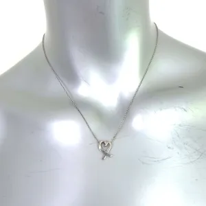 Tiffany & Co. Paloma Picasso Loving Heart Pendant Necklace Sterling Silver
