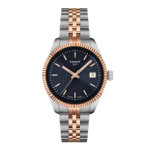 Tissot Ballade (34mm) Ladies Two Tone Blue Dial Watch