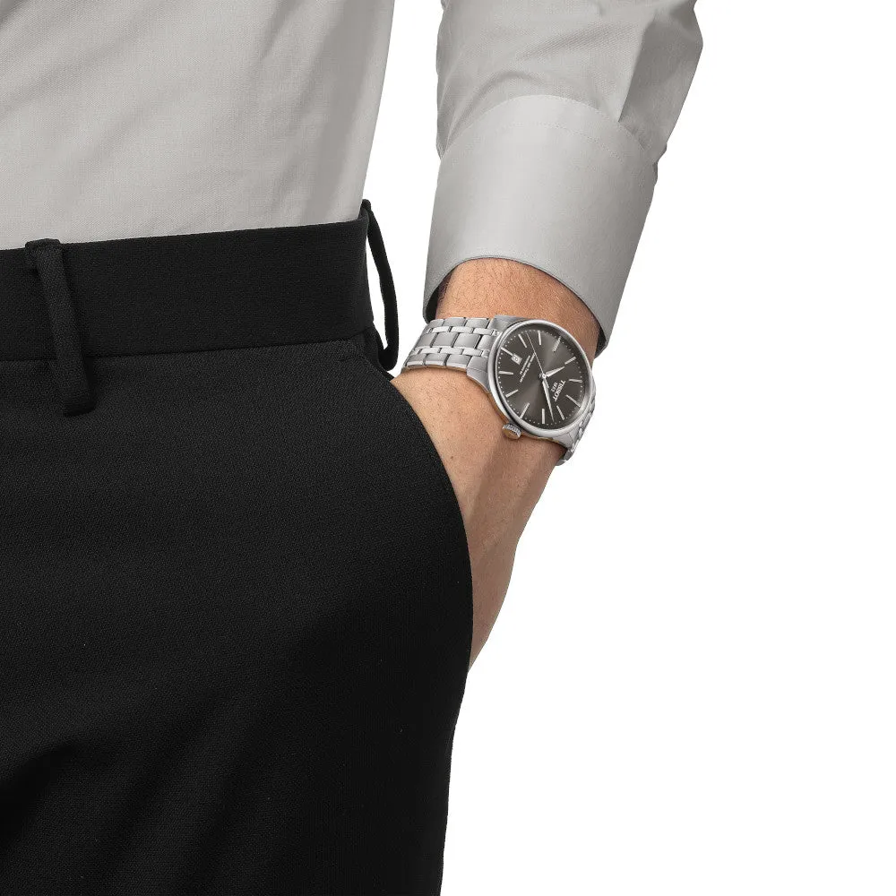 Tissot Chemin Des Tourelles Powermatic 80 Mens Stainless Steel Black Dial Watch