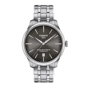 Tissot Chemin Des Tourelles Powermatic 80 Mens Stainless Steel Black Dial Watch