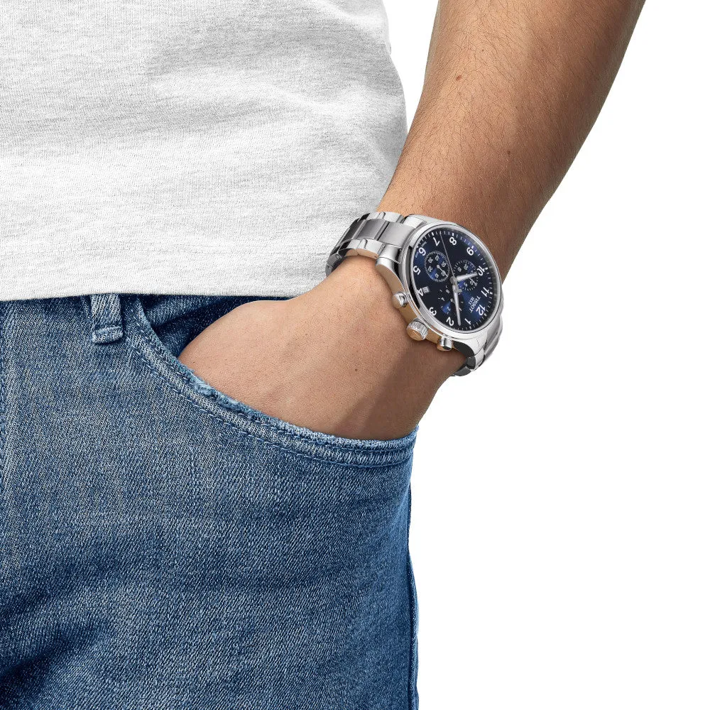 Tissot Chrono XL Classic Mens Stainless Steel Blue Dial Watch