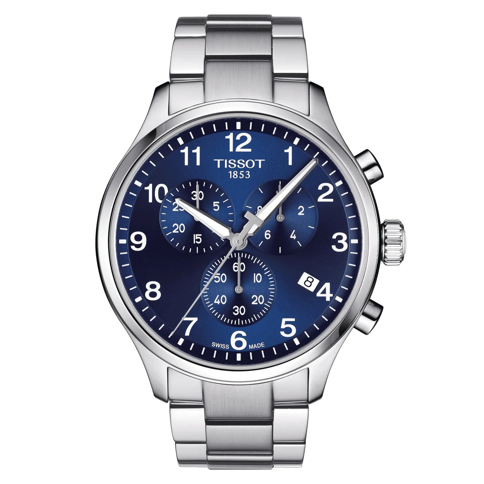 Tissot Chrono XL Classic Mens Stainless Steel Blue Dial Watch