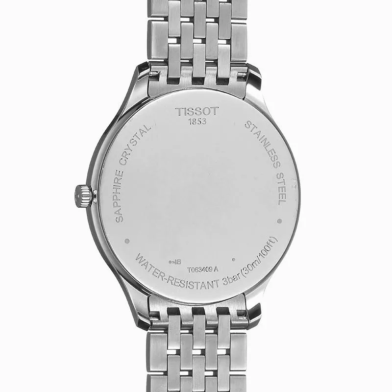 Tissot Clock Tradition 5.5 39mm Black Quartz Steel T063.409.11.058.00