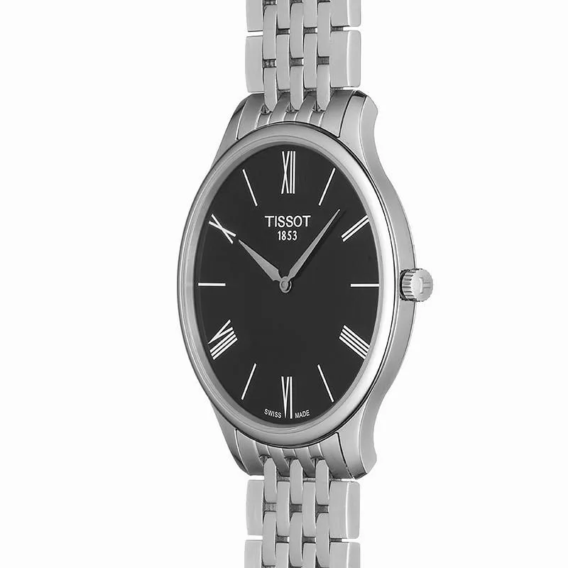 Tissot Clock Tradition 5.5 39mm Black Quartz Steel T063.409.11.058.00
