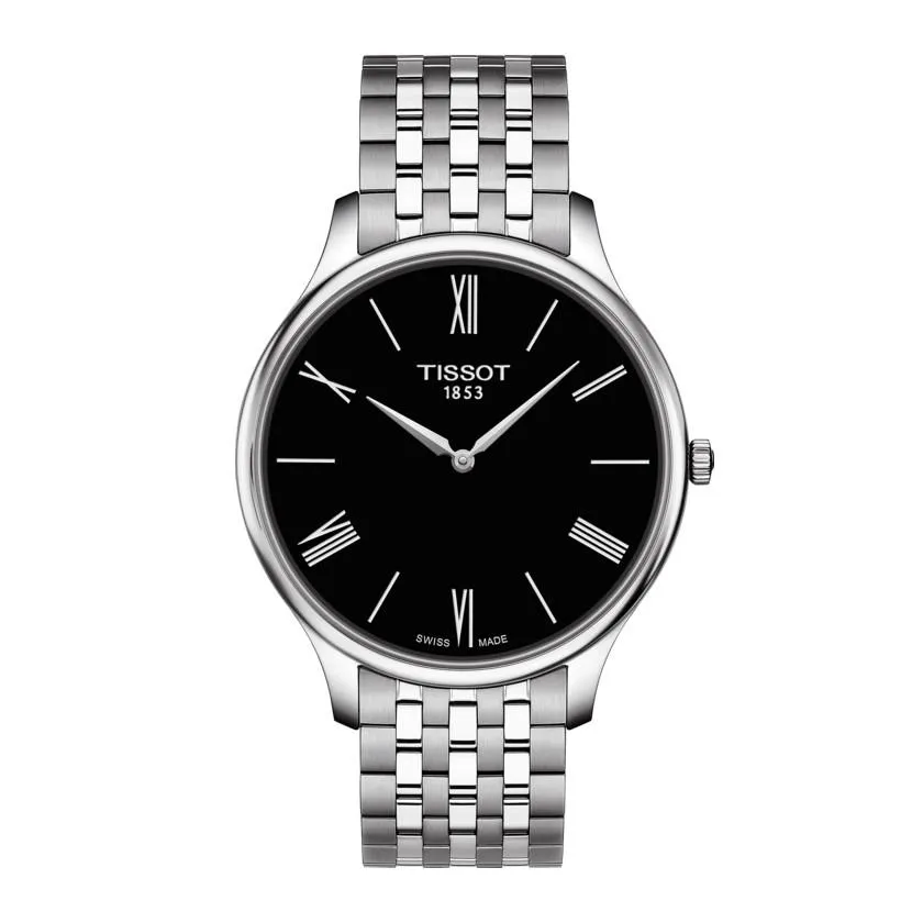 Tissot Clock Tradition 5.5 39mm Black Quartz Steel T063.409.11.058.00