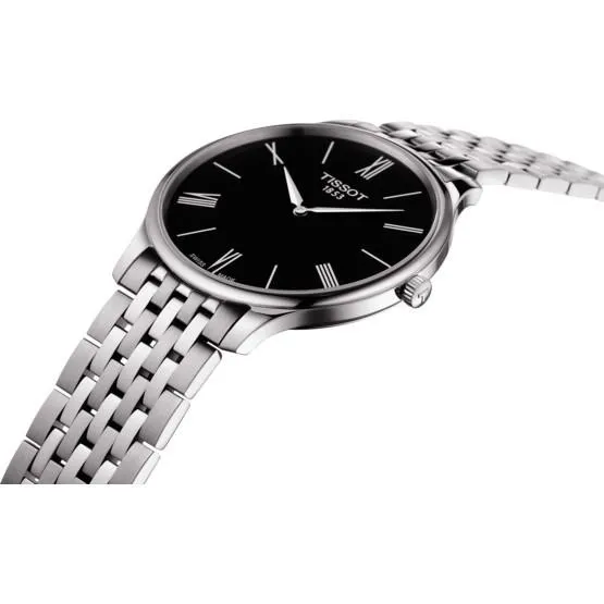 Tissot Clock Tradition 5.5 39mm Black Quartz Steel T063.409.11.058.00
