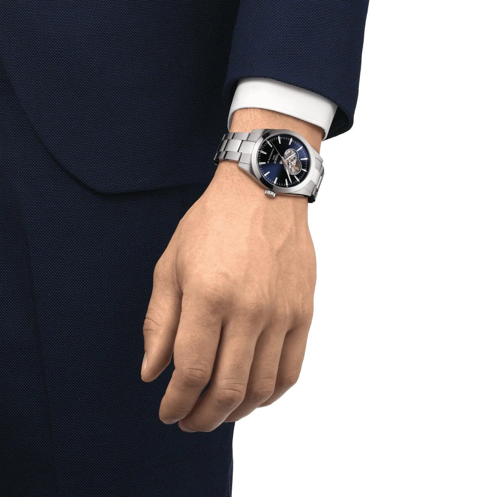 Tissot Gentleman Powermatic 80 Open Heart Automatic Men's Watch T1274071104101