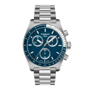 Tissot PR516 (40mm) Mens Stainless Steel Chronograph Blue Dial Watch