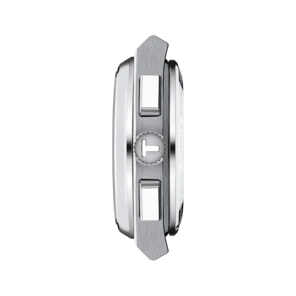 Tissot PRX Automatic Chronograph Mens Stainless Steel White Dial Watch
