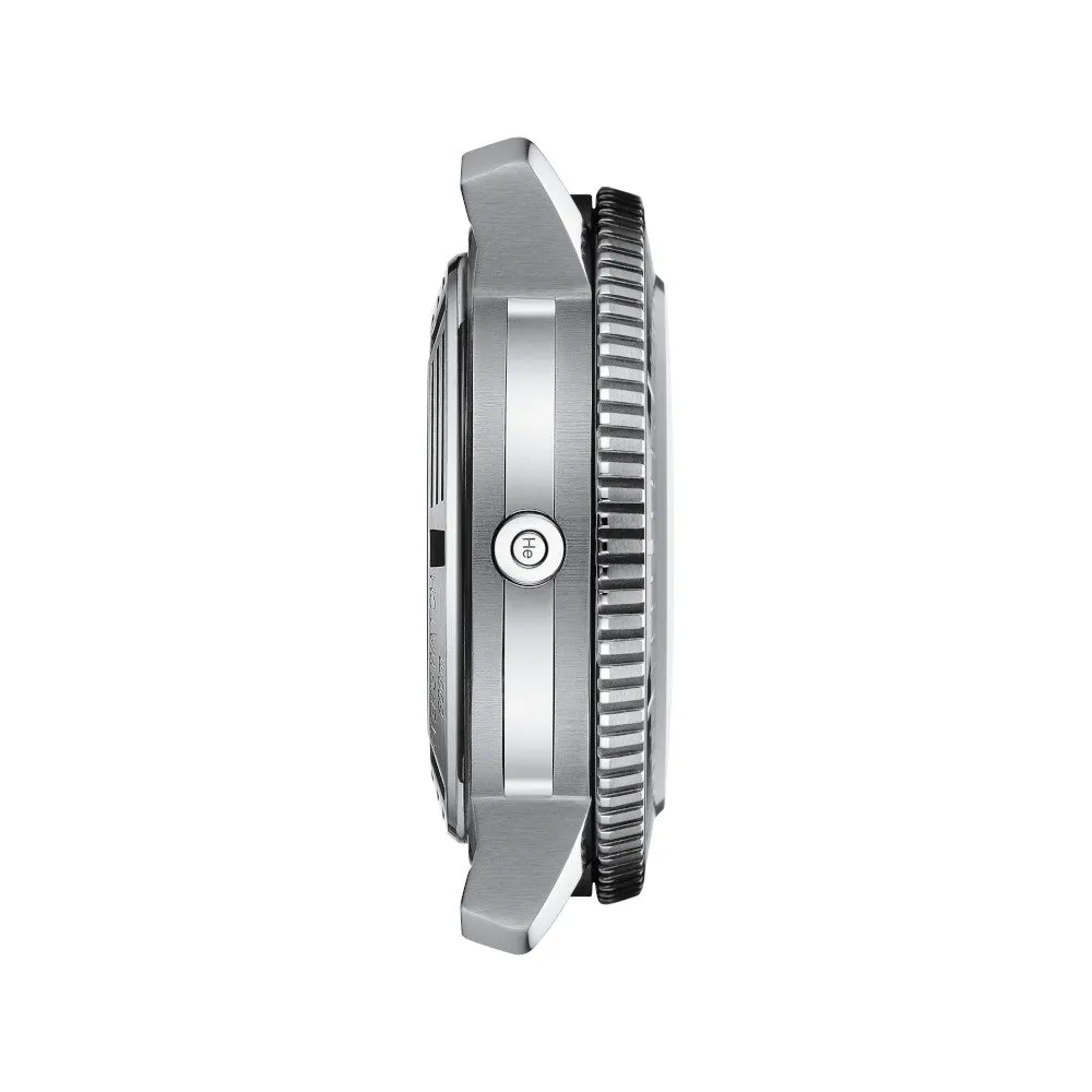Tissot Seastar 2000 Professional Powermatic 80 Mens Stainless Steel Black Dial Black Rubber Strap