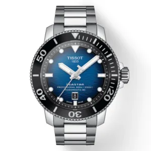 Tissot Seastar 2000 Professional Powermatic 80 Mens Stainless Steel Blue Dial Watch