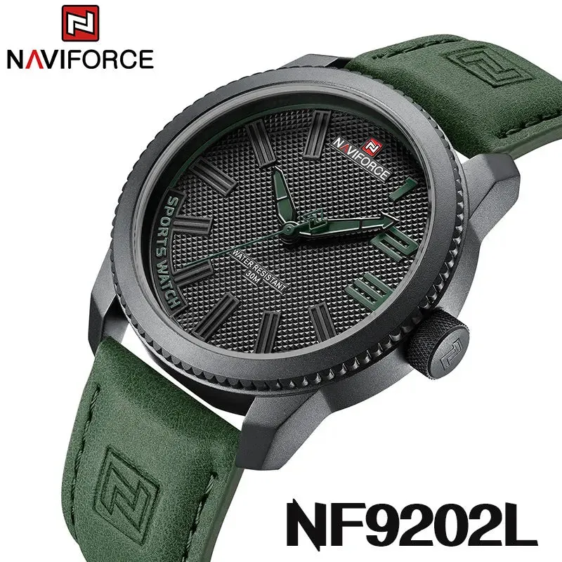 Tough Tactical Men's Leather Watch