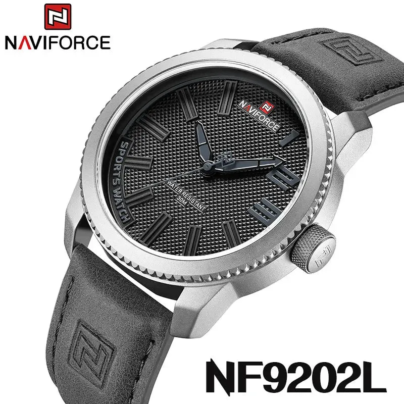 Tough Tactical Men's Leather Watch